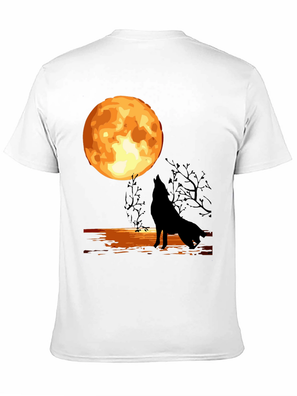 Wolf Moon Graphic T-Shirt - Black