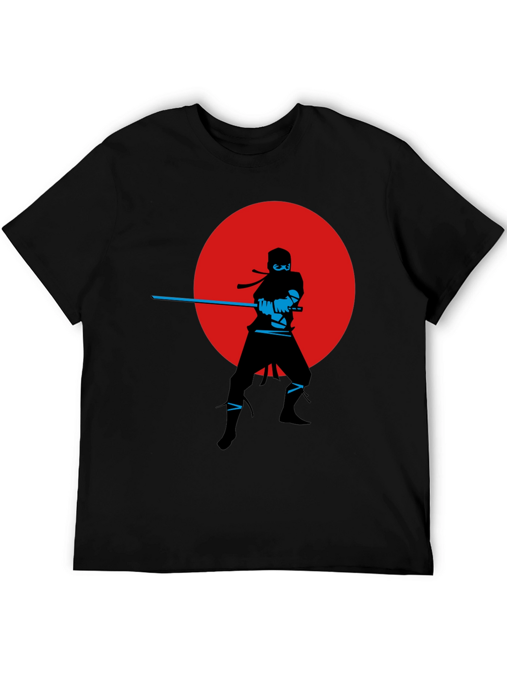 Ninja Silhouette Graphic Tee - Red Moon Design