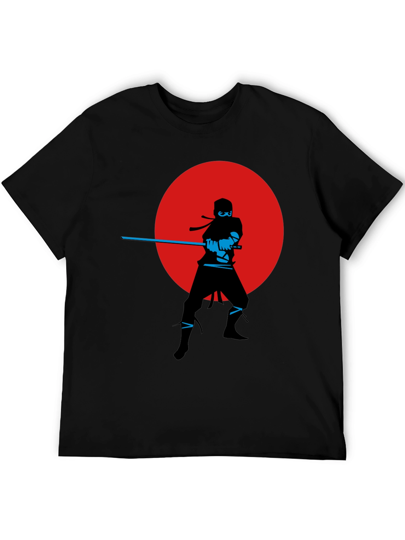 Ninja Silhouette Graphic Tee - Red Moon Design