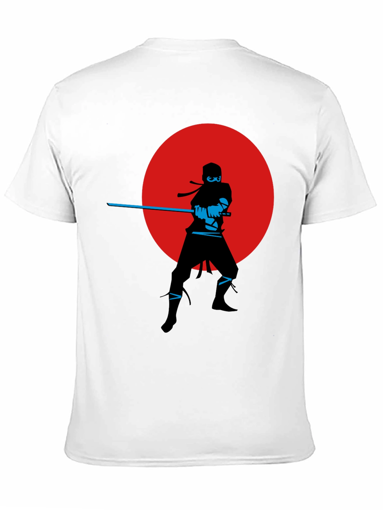 Ninja Silhouette Graphic Tee - Red Moon Design