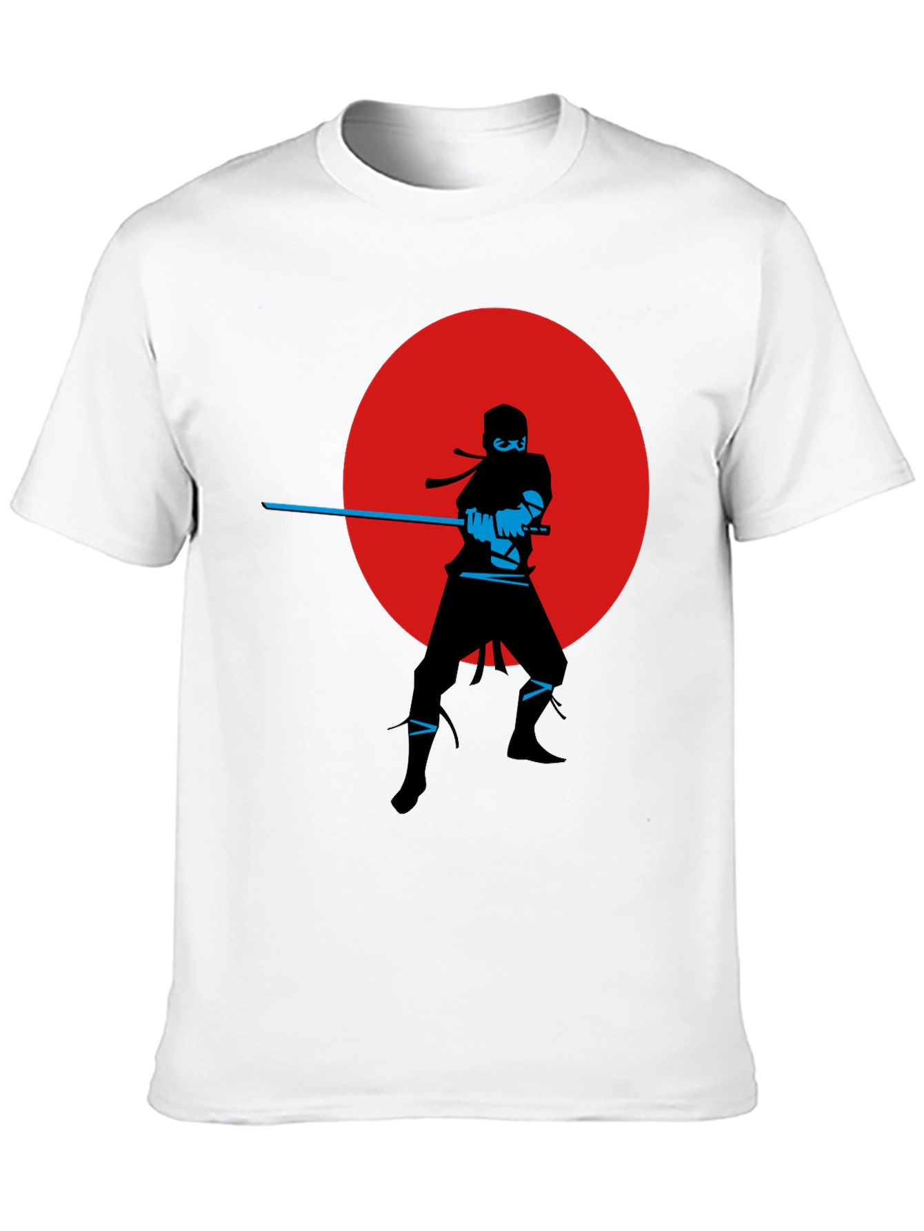 Ninja Silhouette Graphic Tee - Red Moon Design