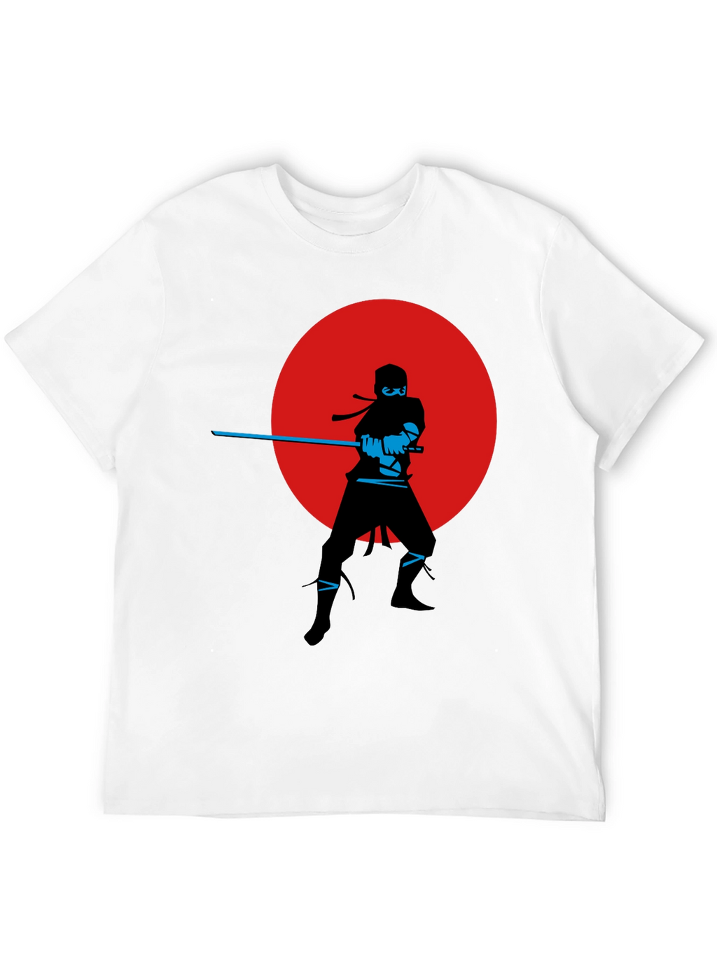 Ninja Silhouette Graphic Tee - Red Moon Design