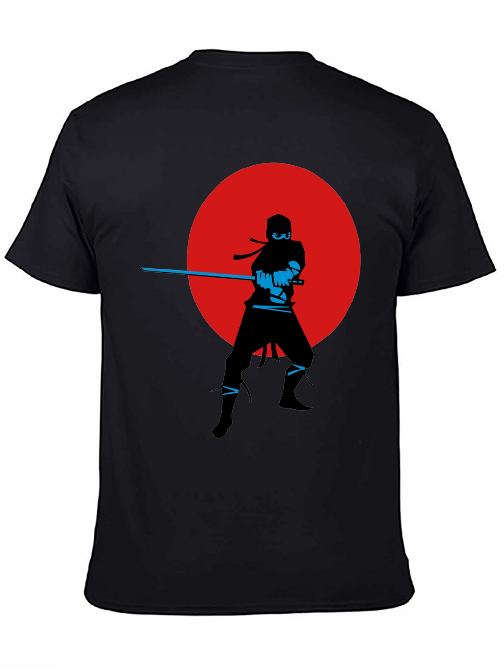 Ninja Silhouette Graphic Tee - Red Moon Design