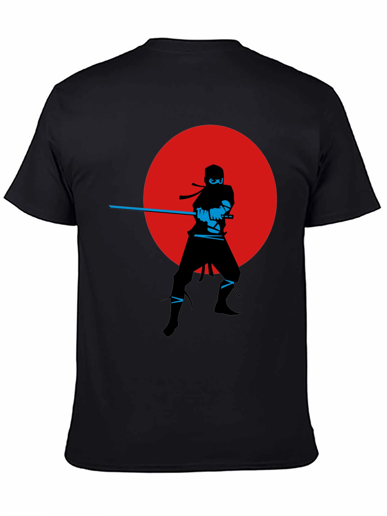 Ninja Silhouette Graphic Tee - Red Moon Design