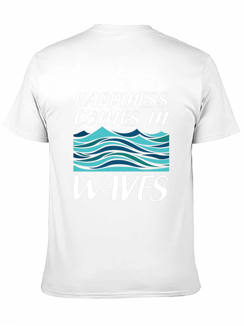 Happiness Comes In Waves Graphic T-Shirt