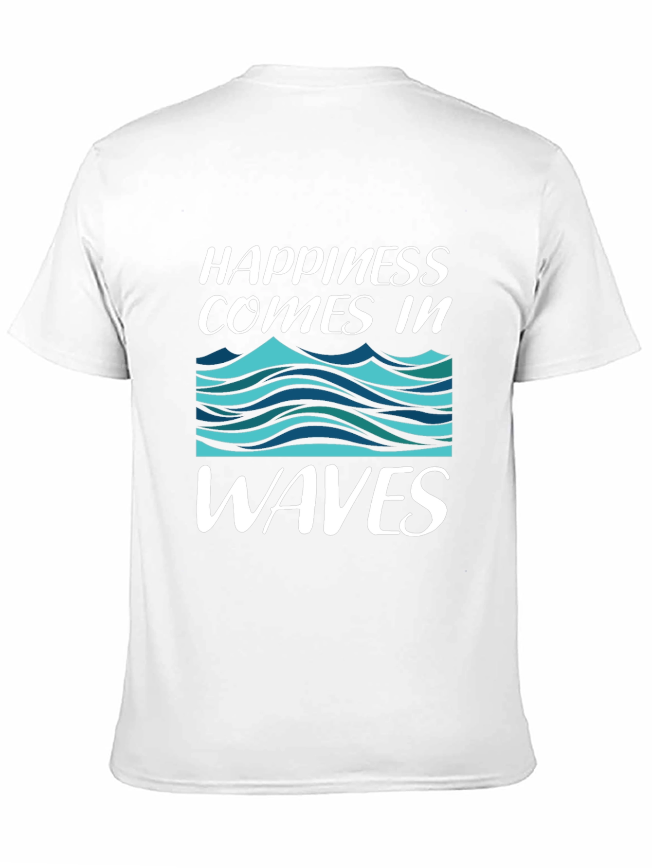 Happiness Comes In Waves Graphic T-Shirt