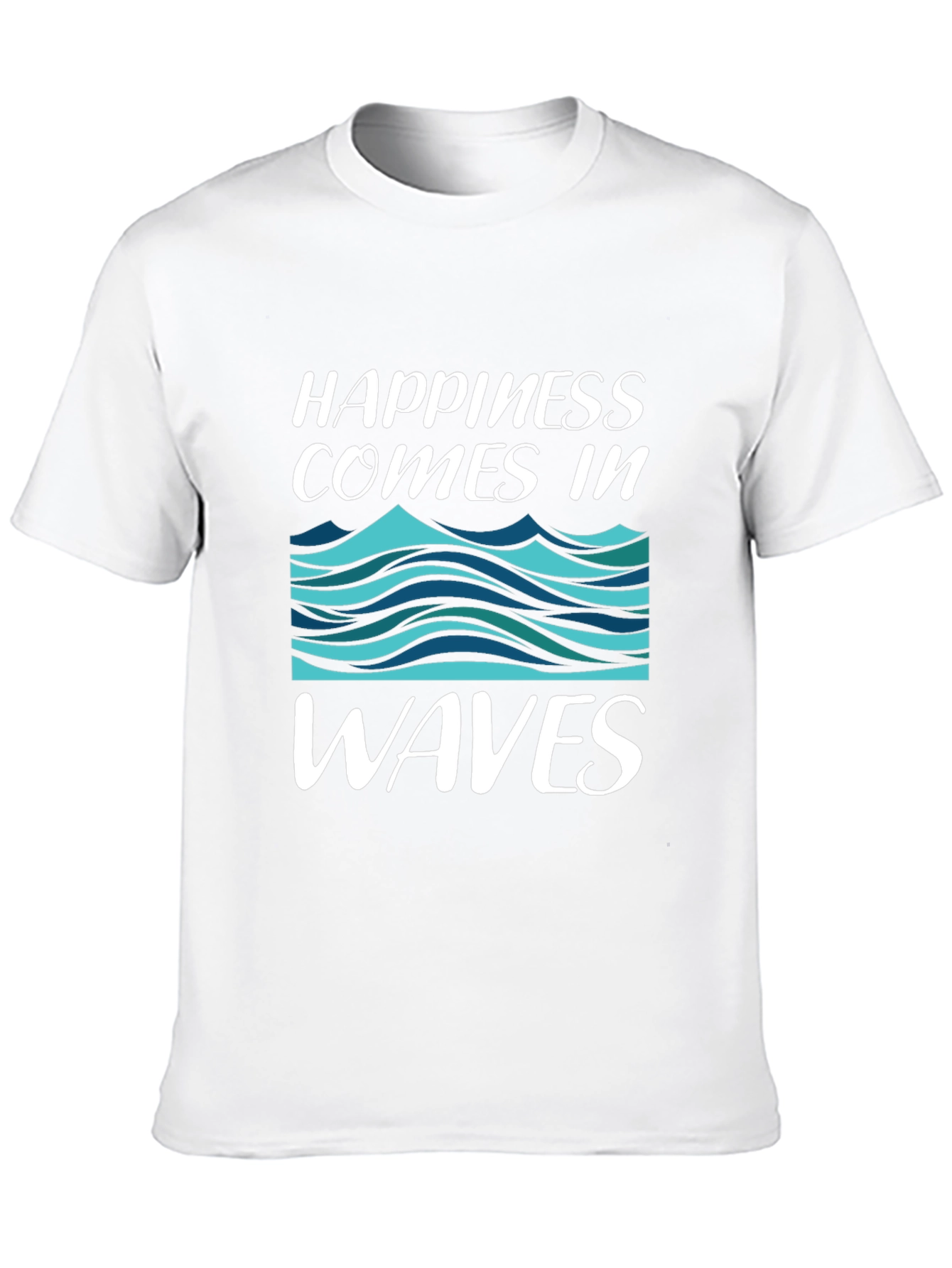 Happiness Comes In Waves Graphic T-Shirt