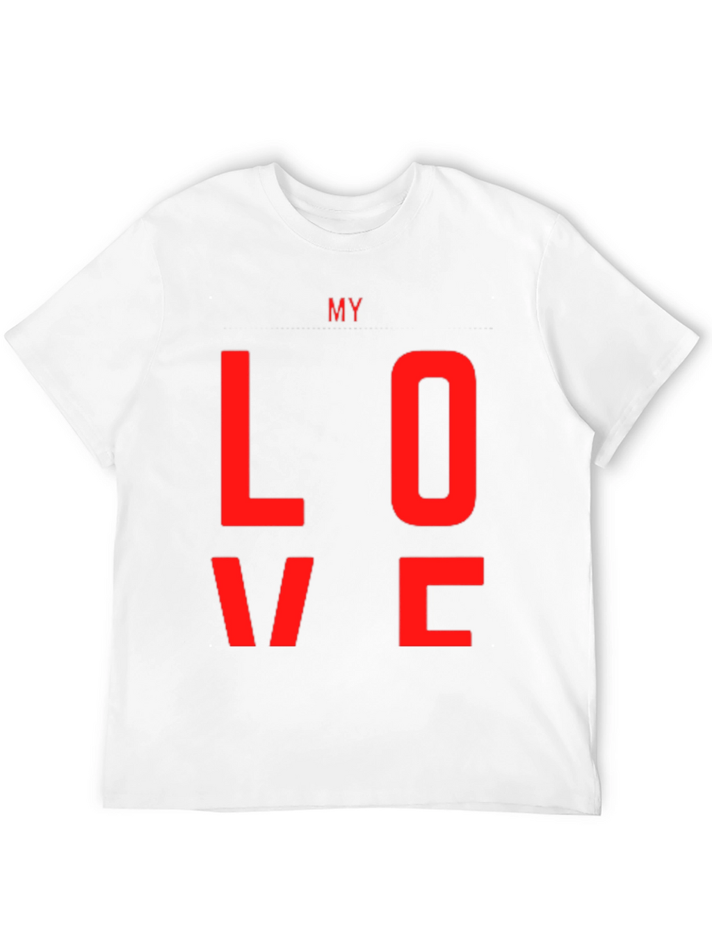My Love Black Graphic Tee