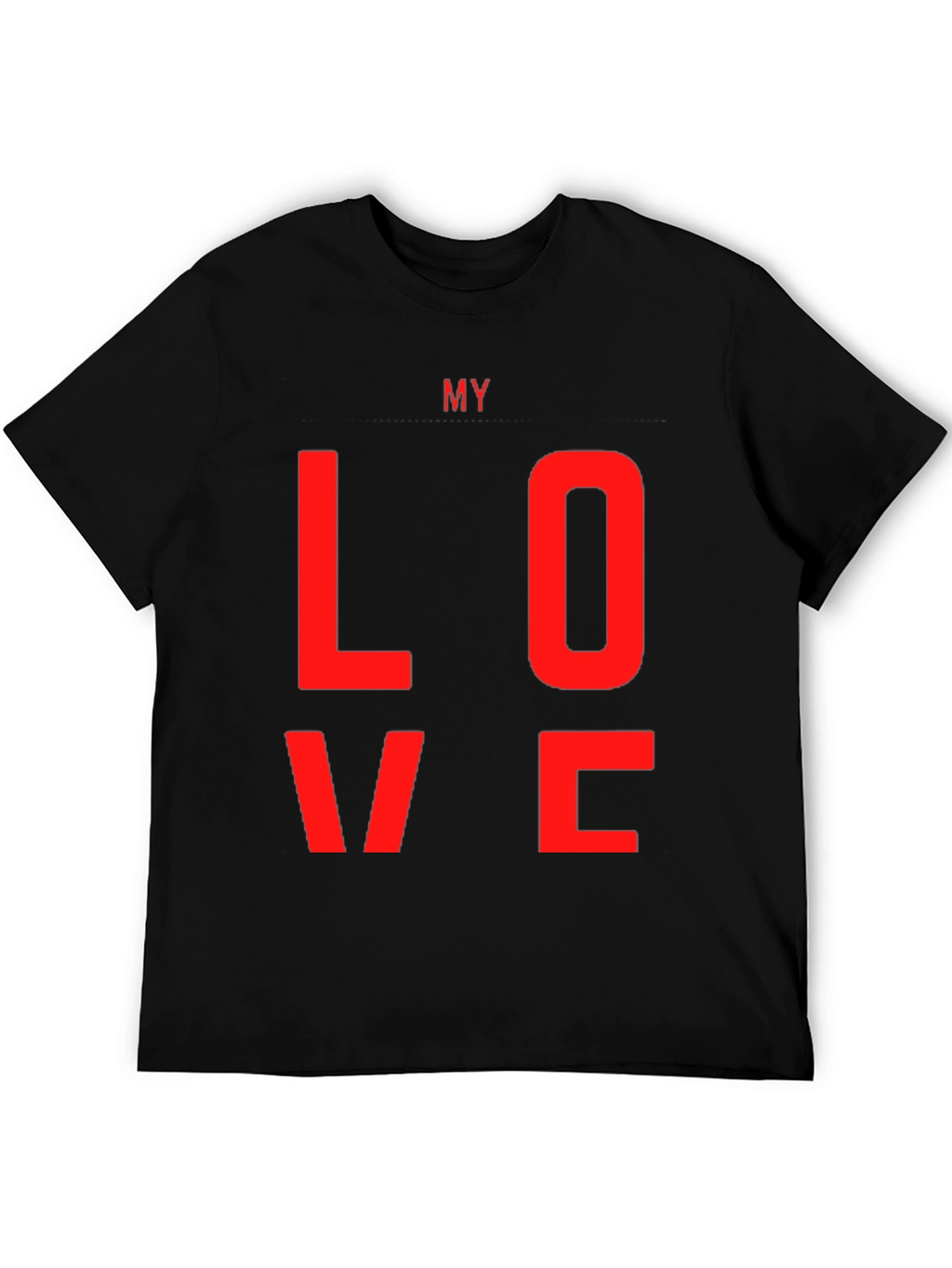 My Love Black Graphic Tee