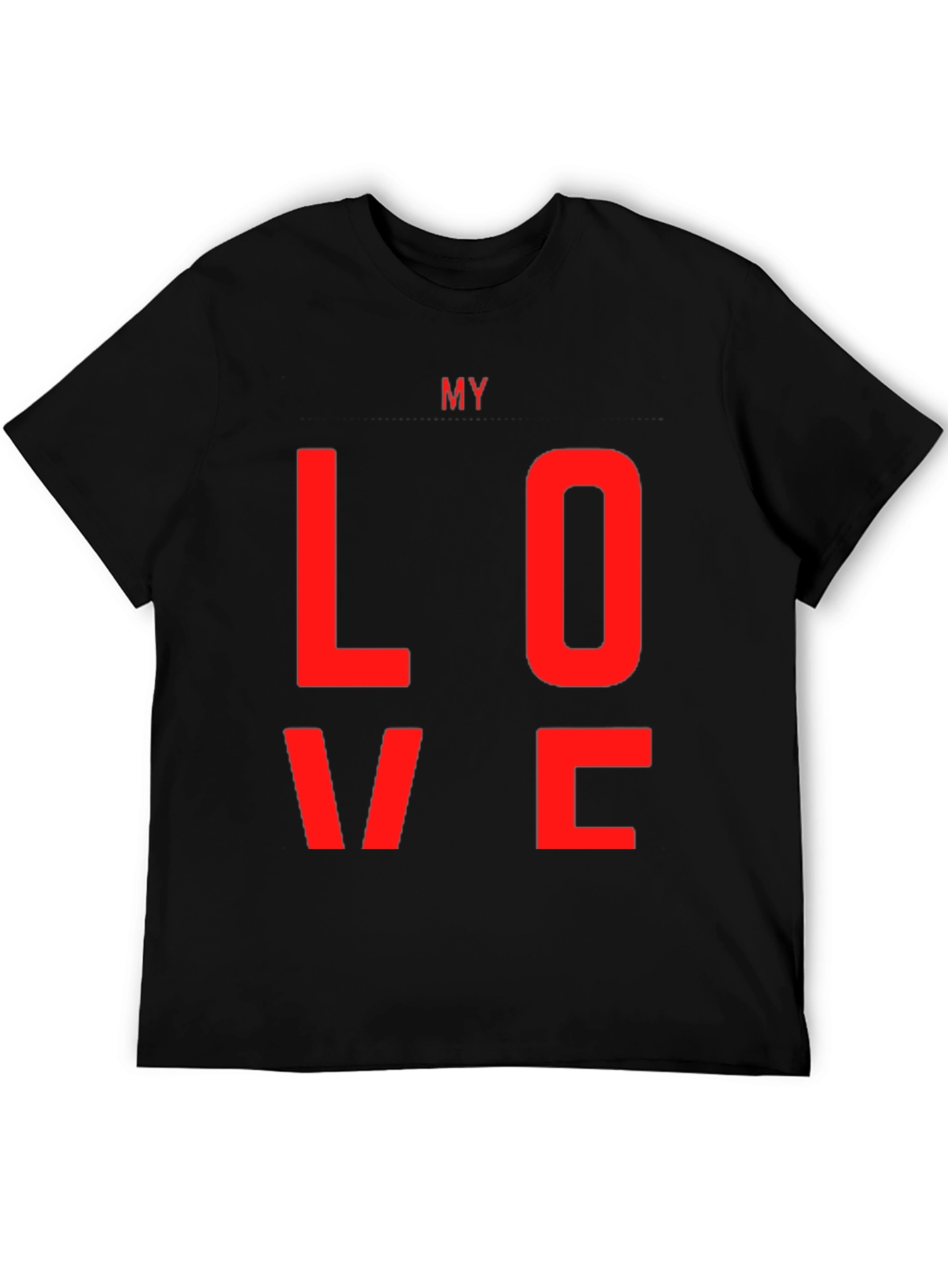 My Love Black Graphic Tee