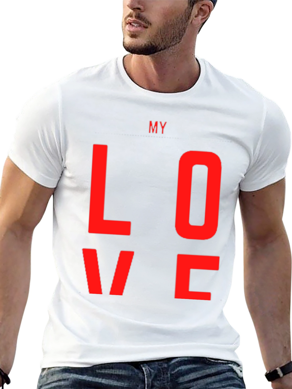 My Love Black Graphic Tee