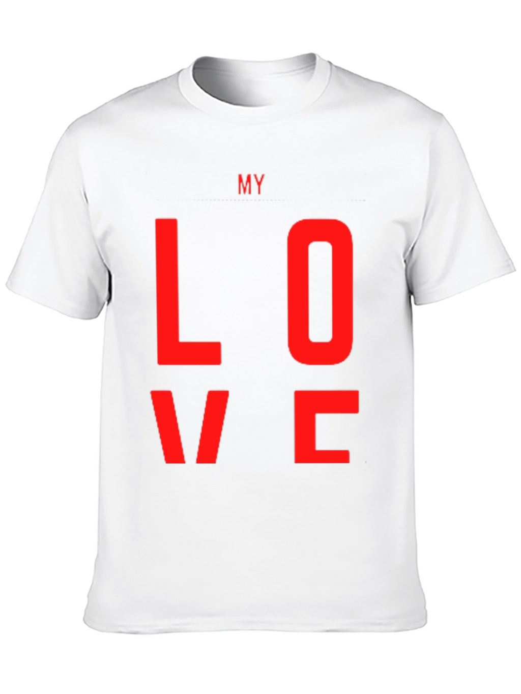 My Love Black Graphic Tee
