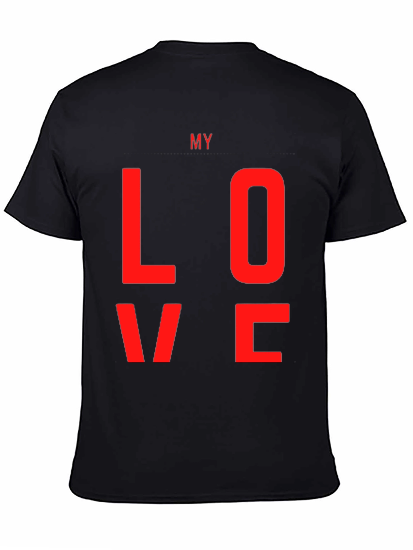 My Love Black Graphic Tee