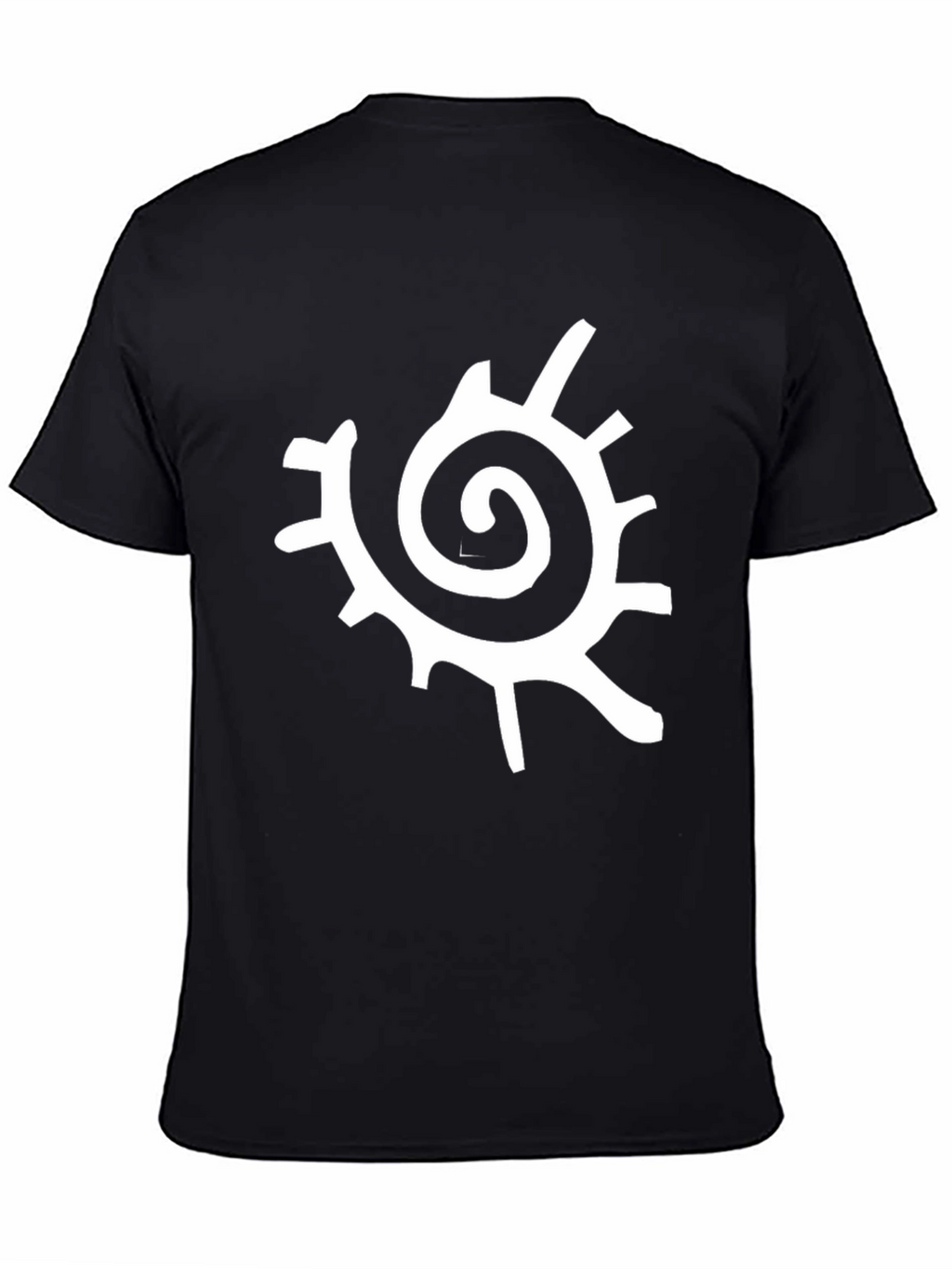 Spiral Sun Graphic Black T-Shirt