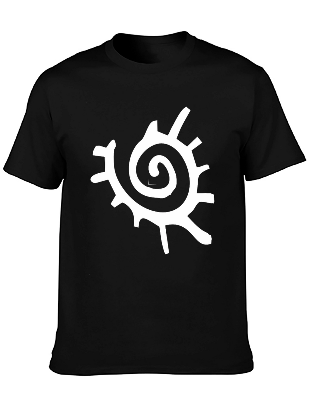 Spiral Sun Graphic Black T-Shirt