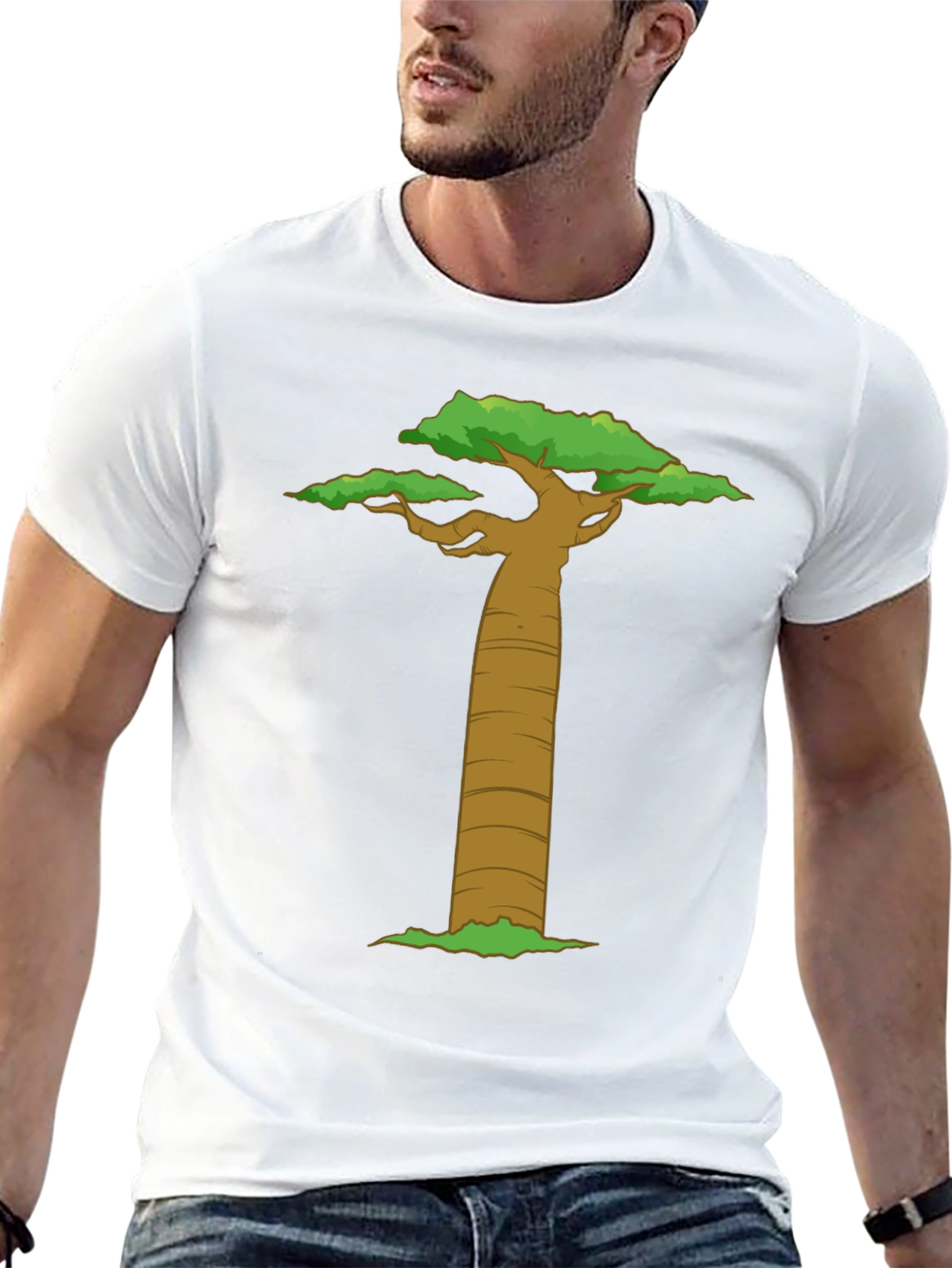 Baobab Tree Graphic T-Shirt - Nature Inspired Design