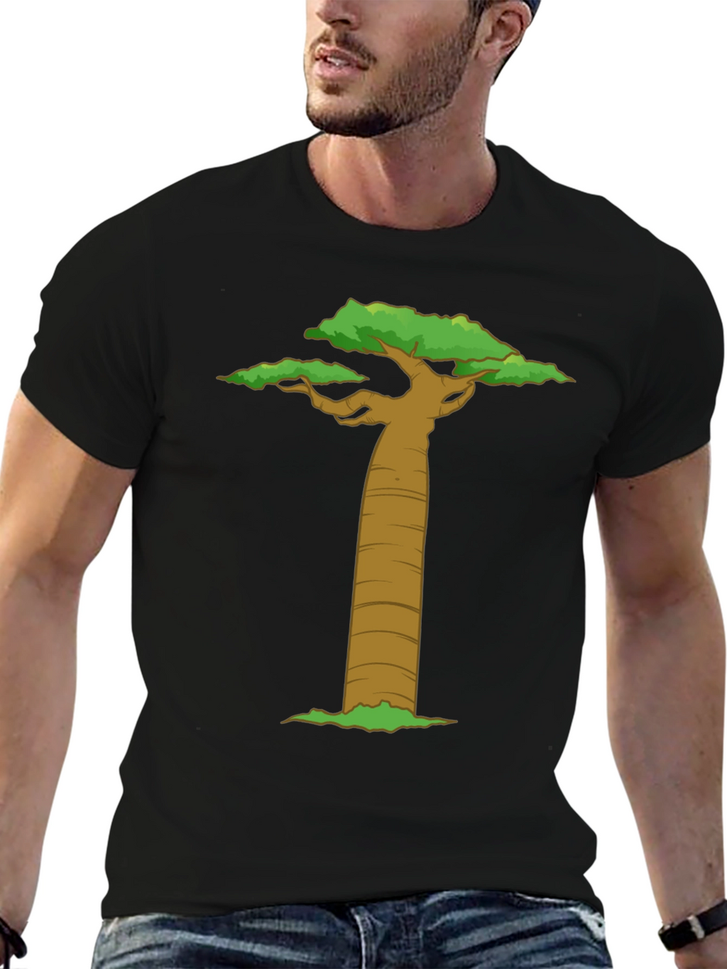 Baobab Tree Graphic T-Shirt - Nature Inspired Design