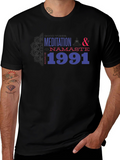 Meditation Namaste Since 1991 Black T-Shirt