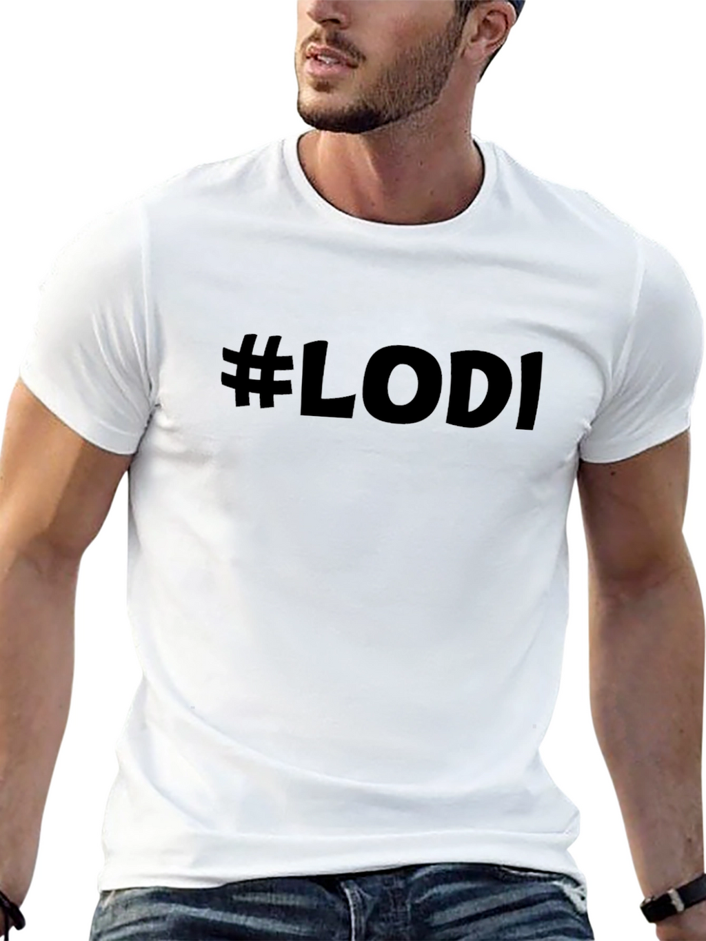 #LODI Graphic Tee - Black Crew Neck T-Shirt