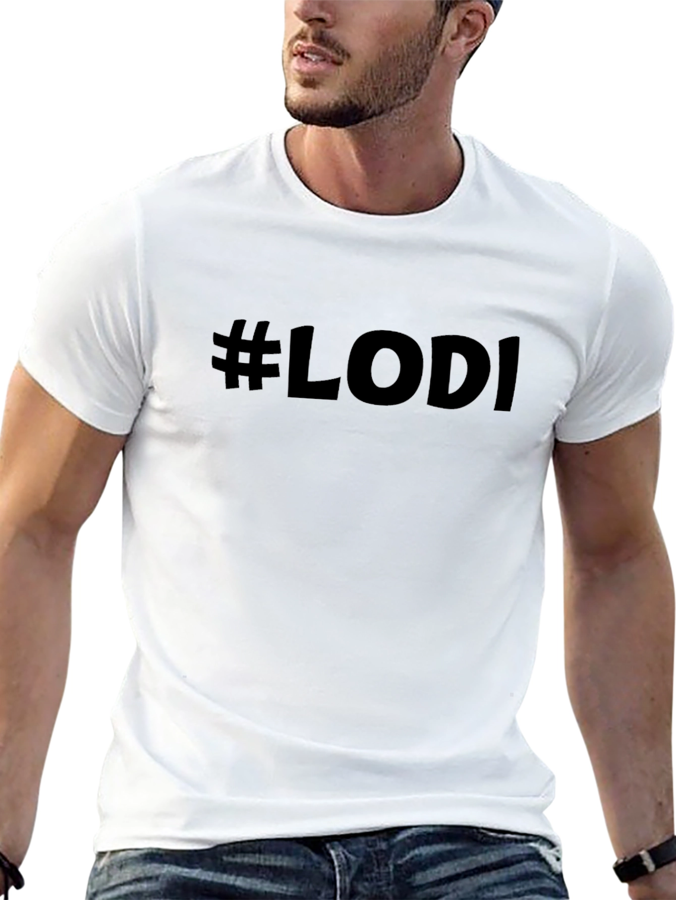 #LODI Graphic Tee - Black Crew Neck T-Shirt