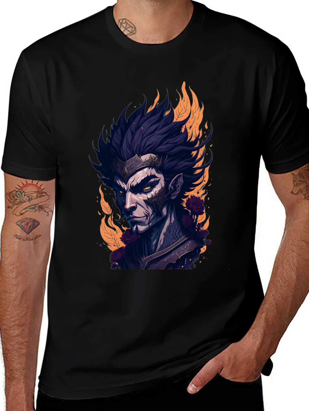 Dark Elf Graphic Tee - Fire & Fury