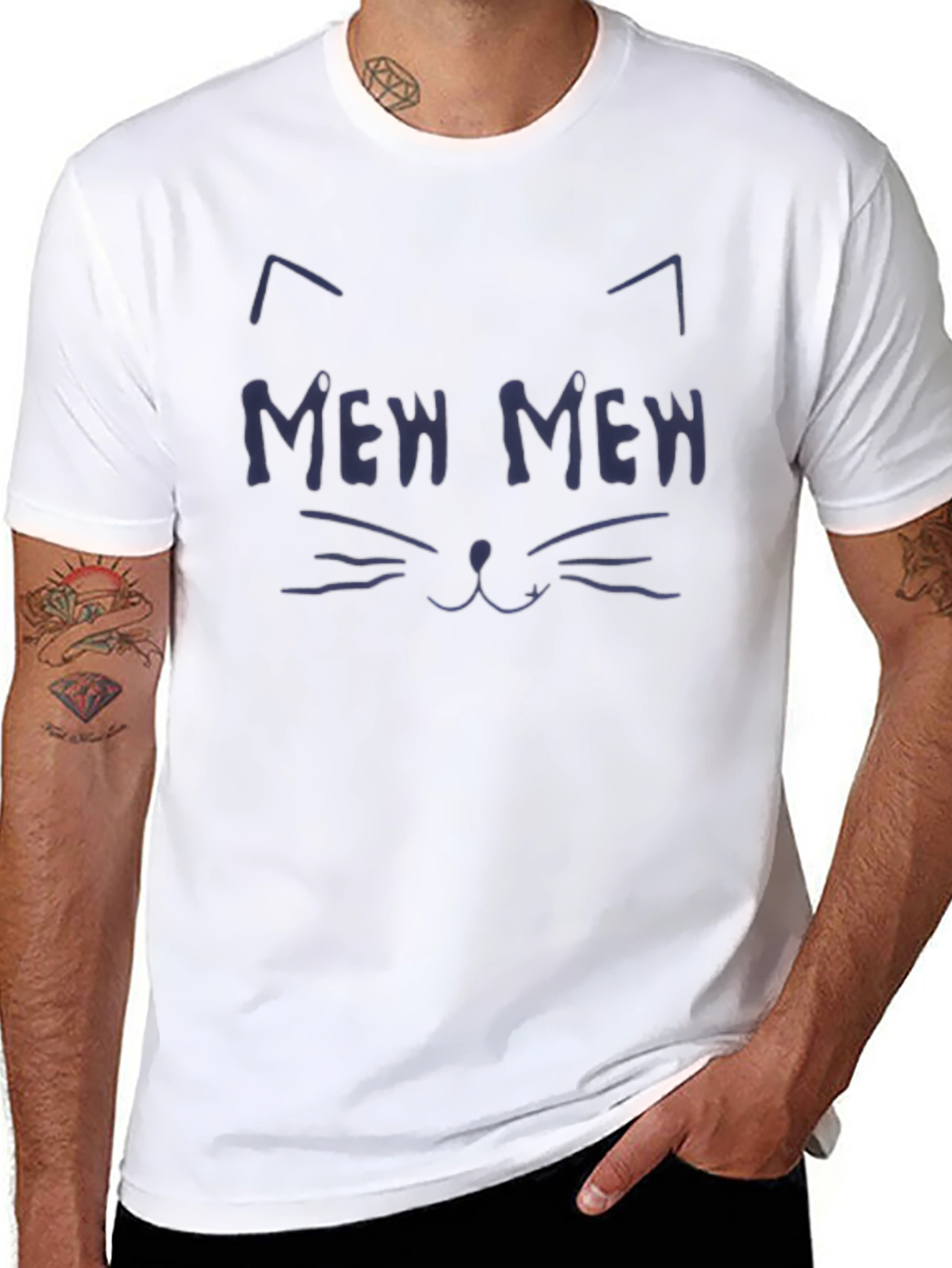 Meow Cat Tee - Unisex Cute Graphic T-Shirt