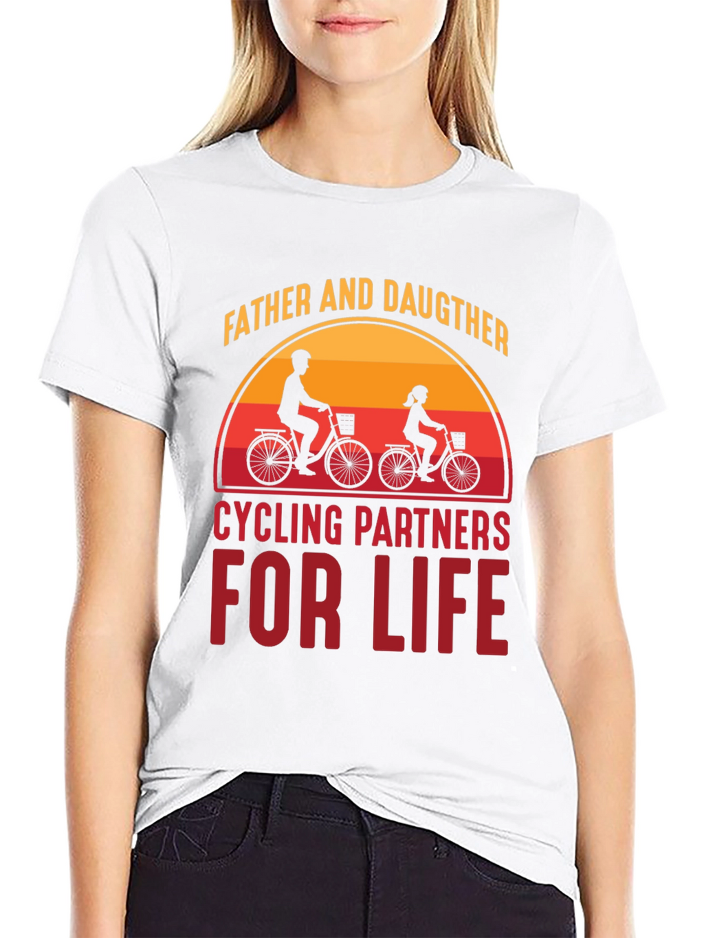Father & Daughter Cycling Partners For Life T-Shirt