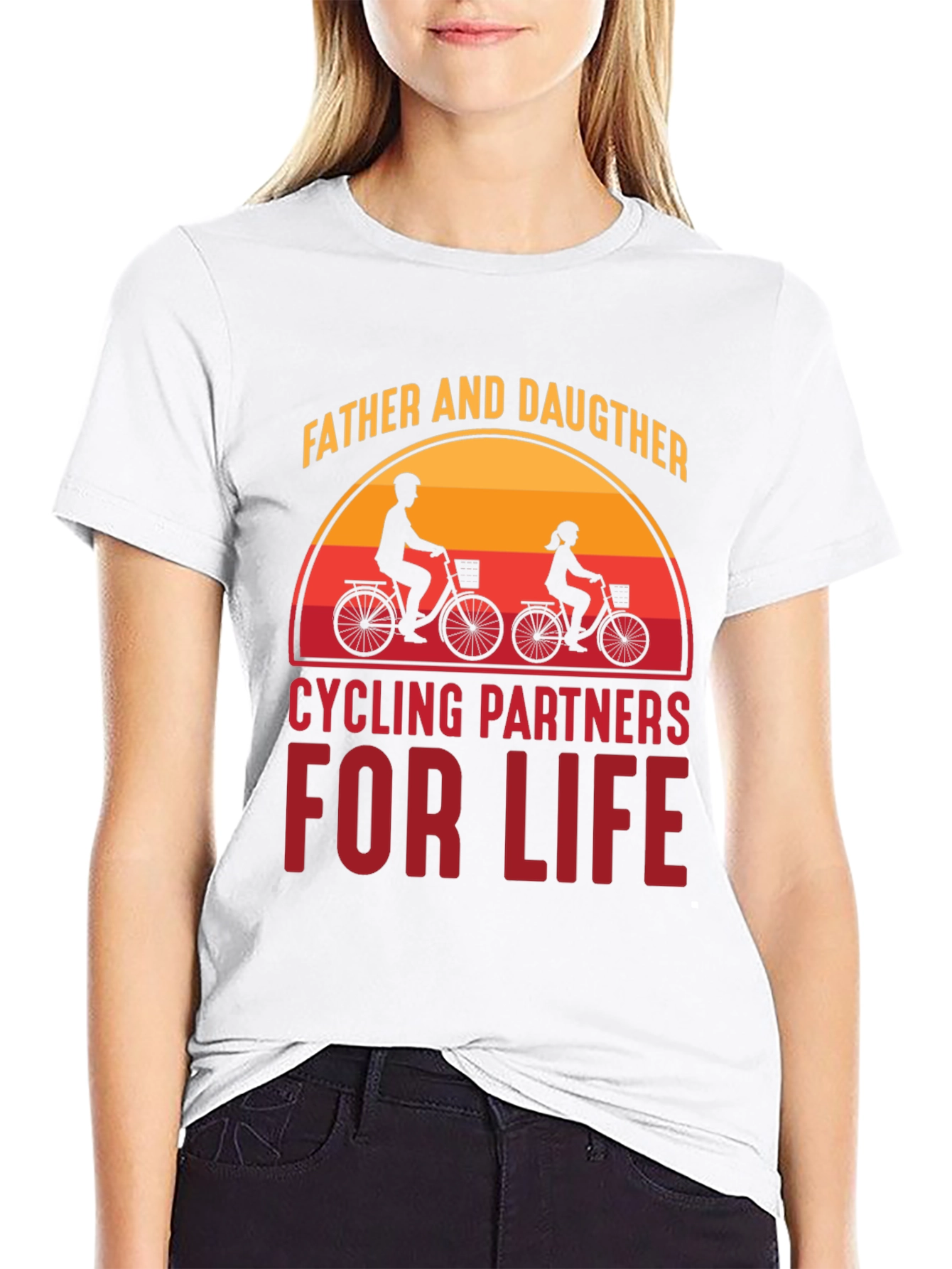 Father & Daughter Cycling Partners For Life T-Shirt
