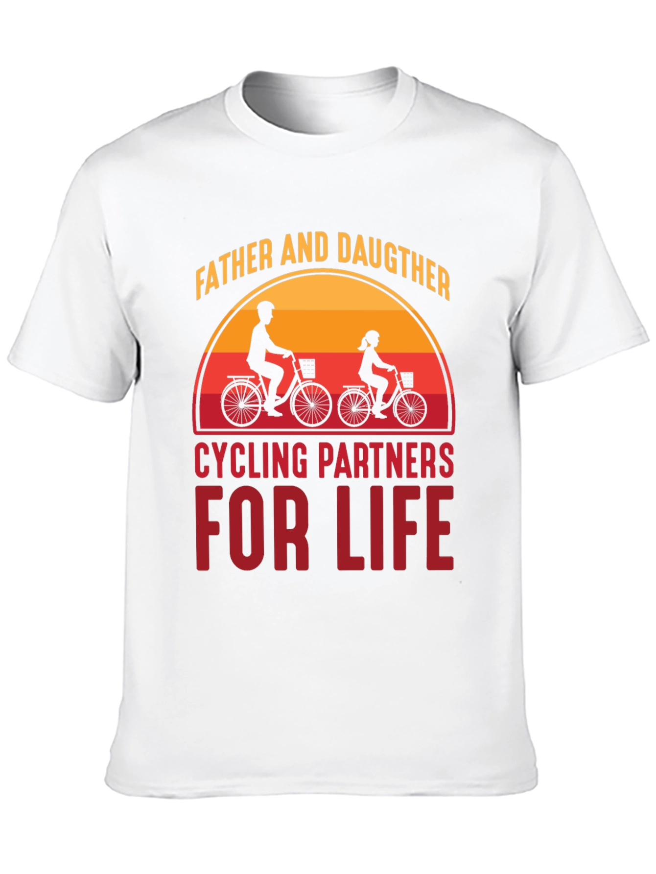 Father & Daughter Cycling Partners For Life T-Shirt