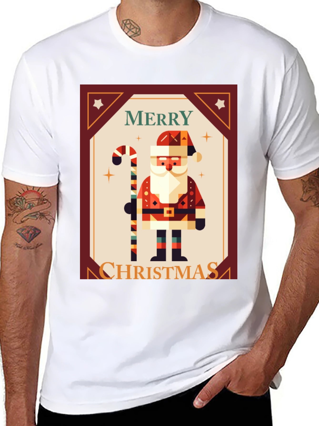 Merry Christmas Santa Graphic Tee