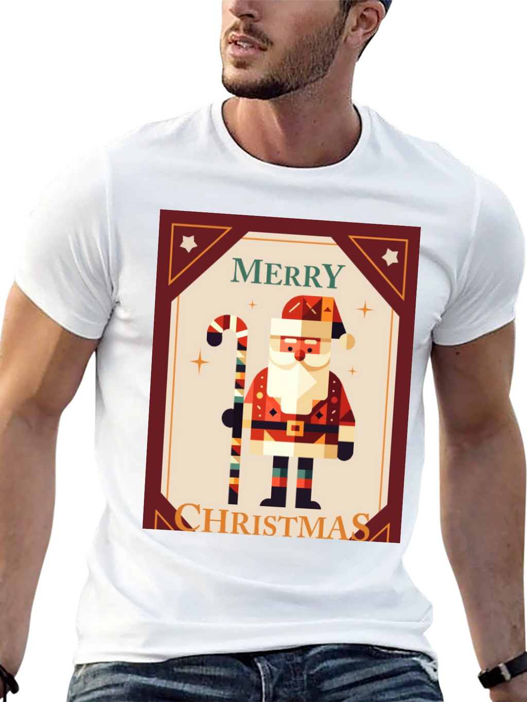 Merry Christmas Santa Graphic Tee