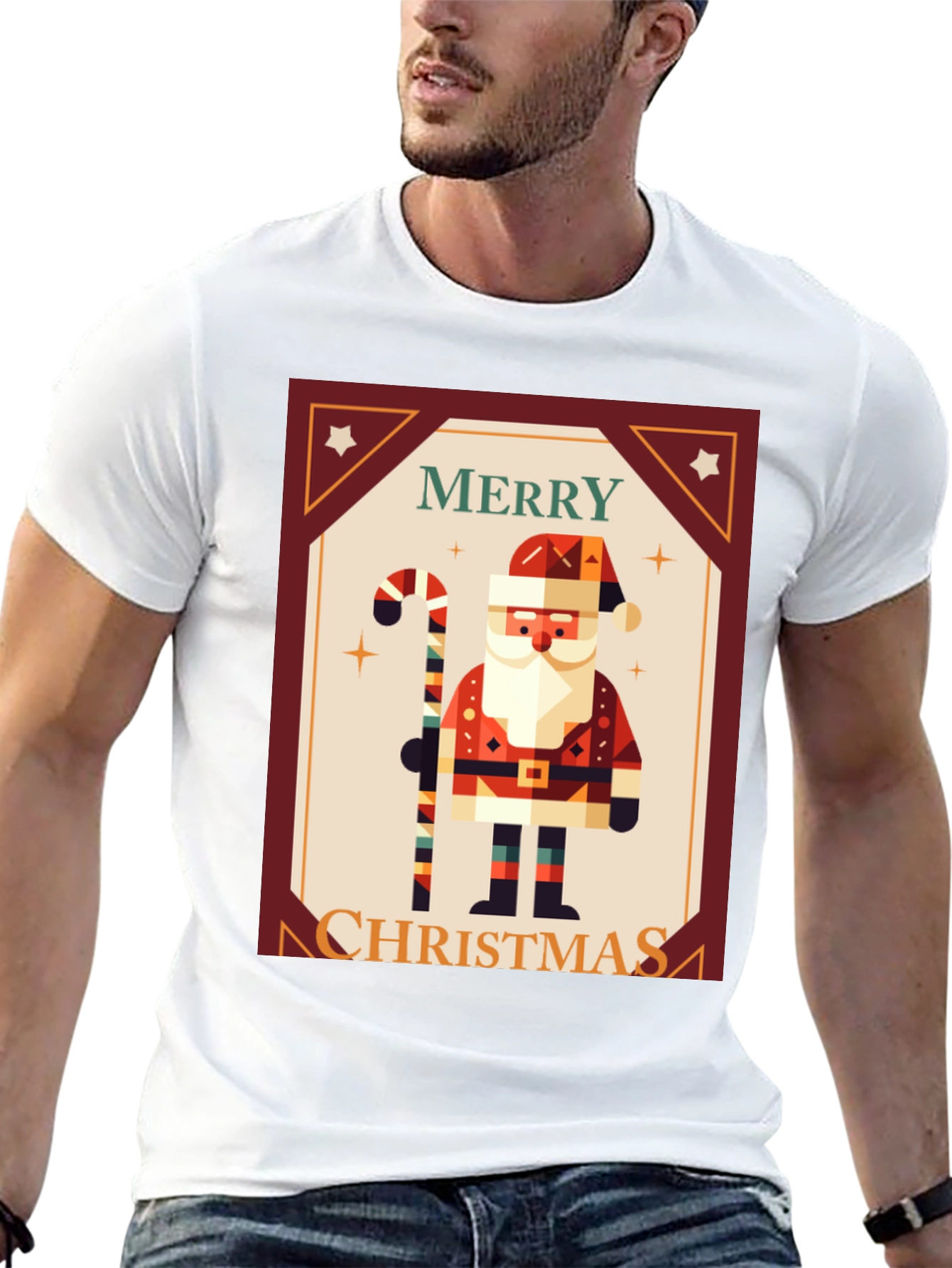 Merry Christmas Santa Graphic Tee