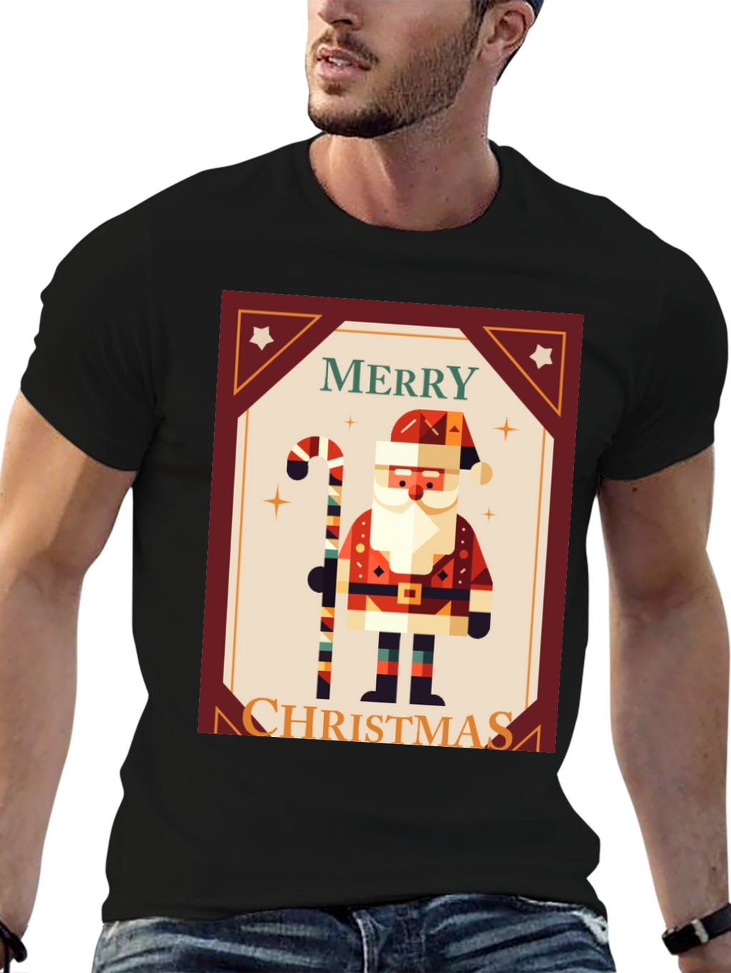 Merry Christmas Santa Graphic Tee