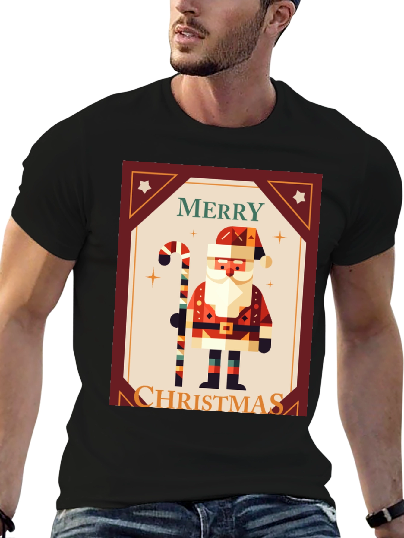 Merry Christmas Santa Graphic Tee