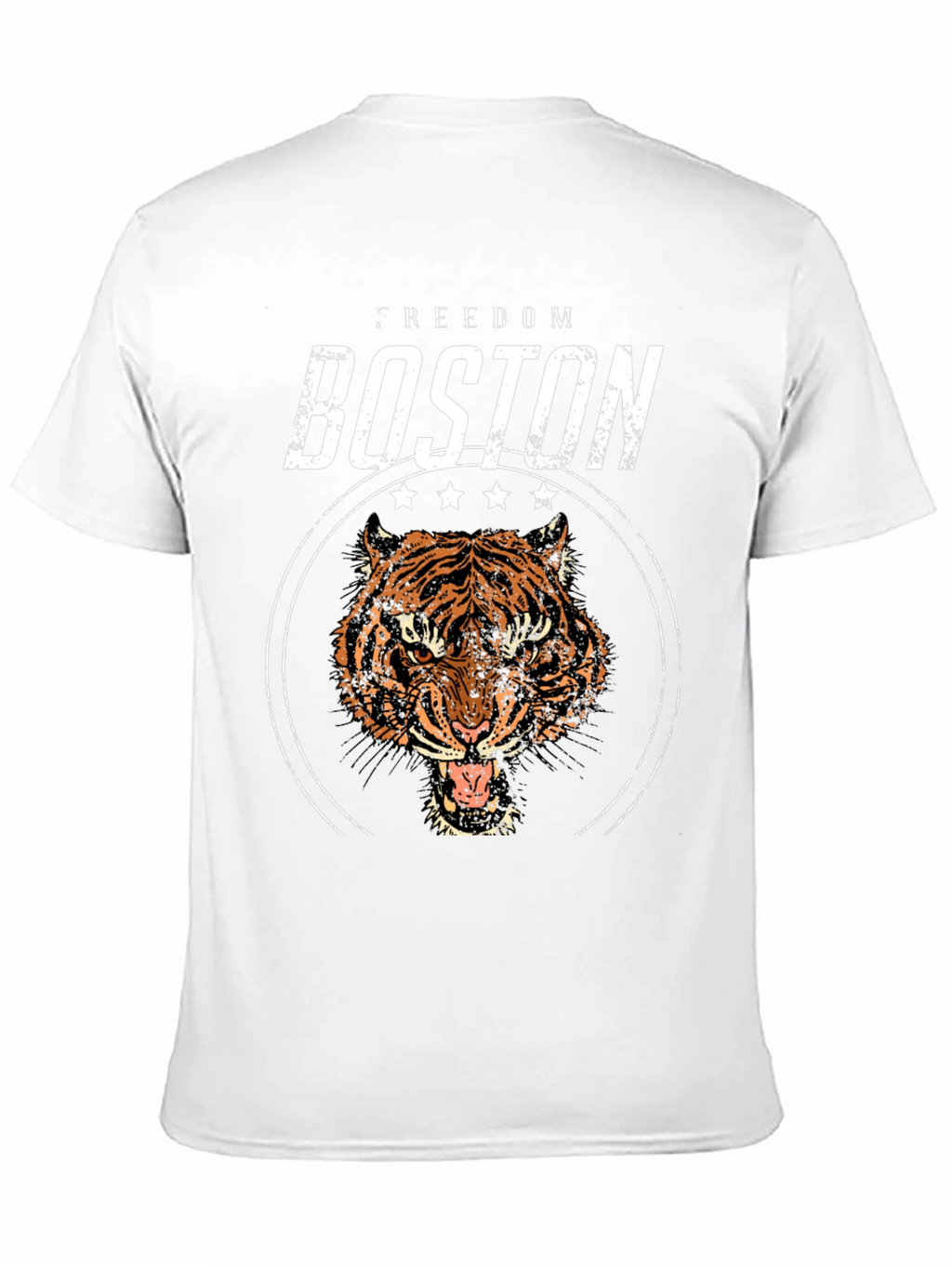 Boston Freedom Tiger Graphic Black T-Shirt