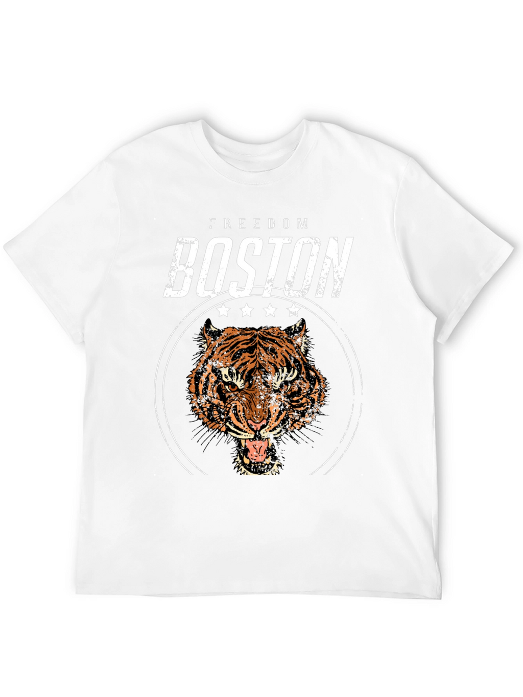 Boston Freedom Tiger Graphic Black T-Shirt