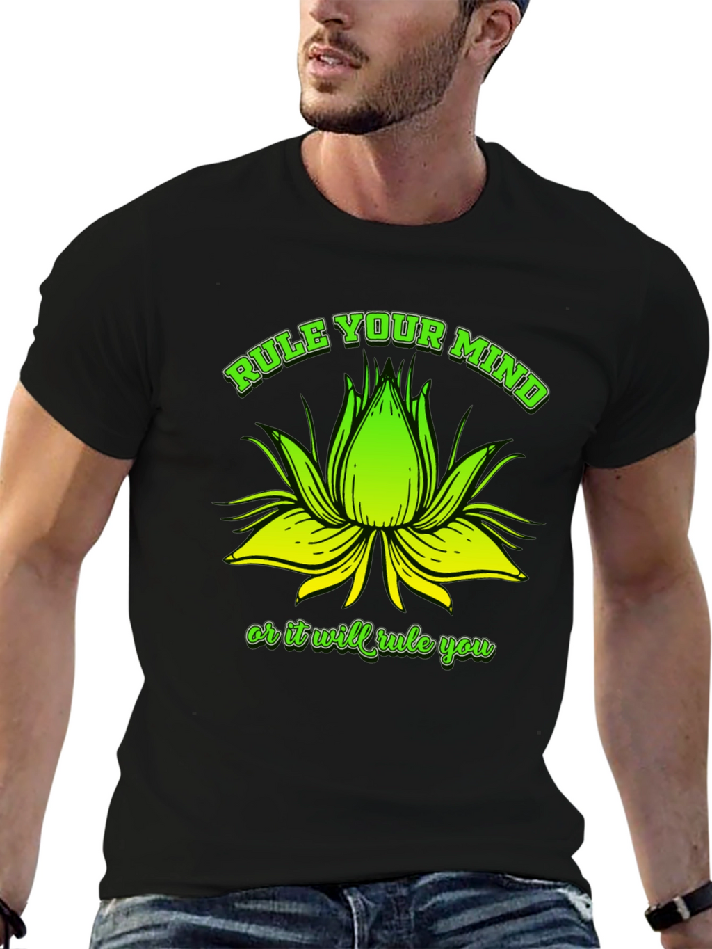 Rule Your Mind Black Graphic Tee