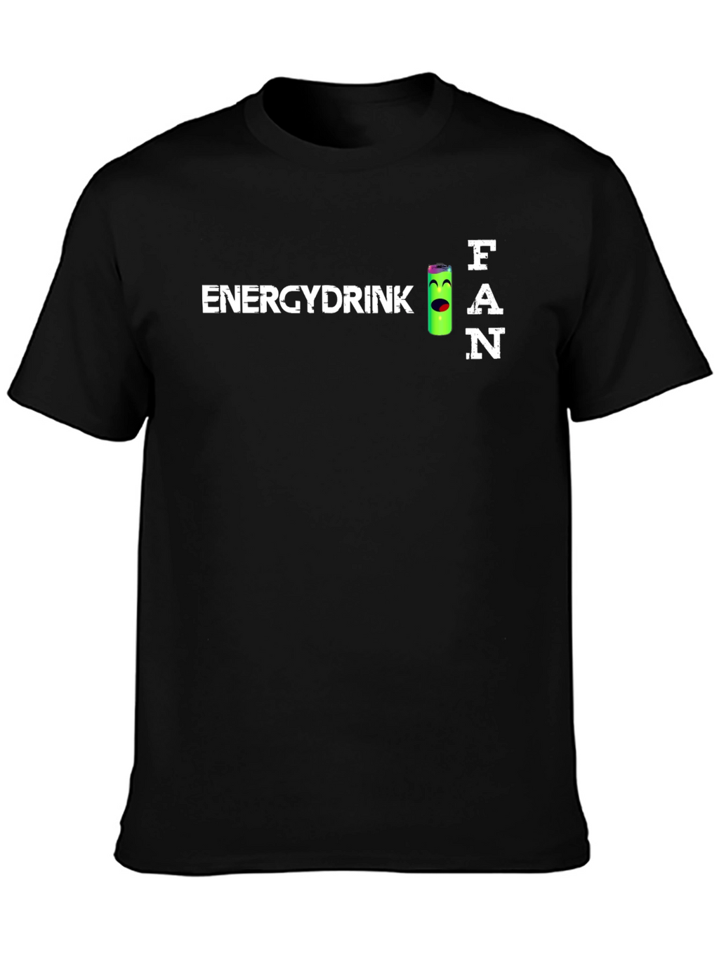 Energy Drink Fan T-Shirt - Black Crew Neck Tee