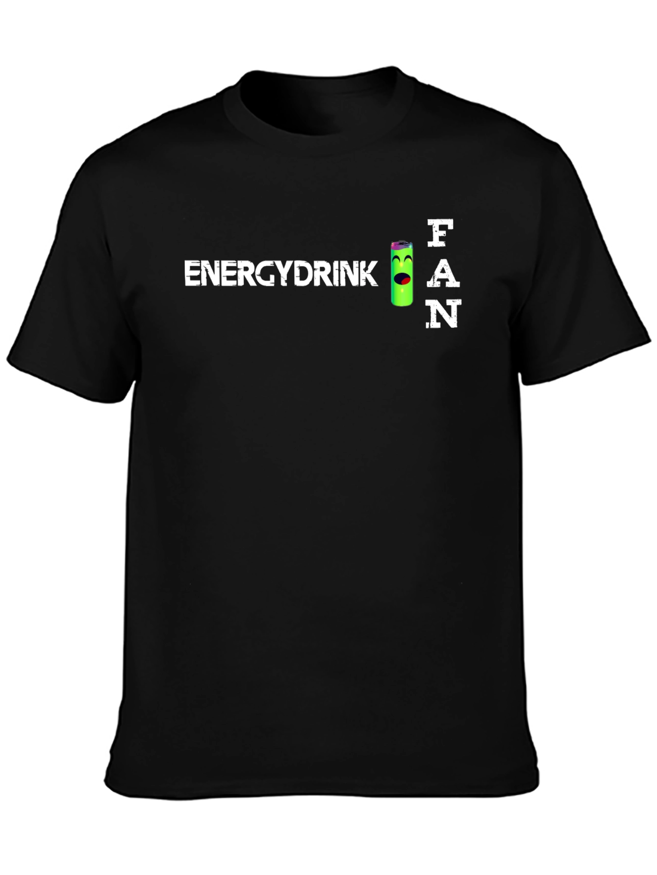 Energy Drink Fan T-Shirt - Black Crew Neck Tee