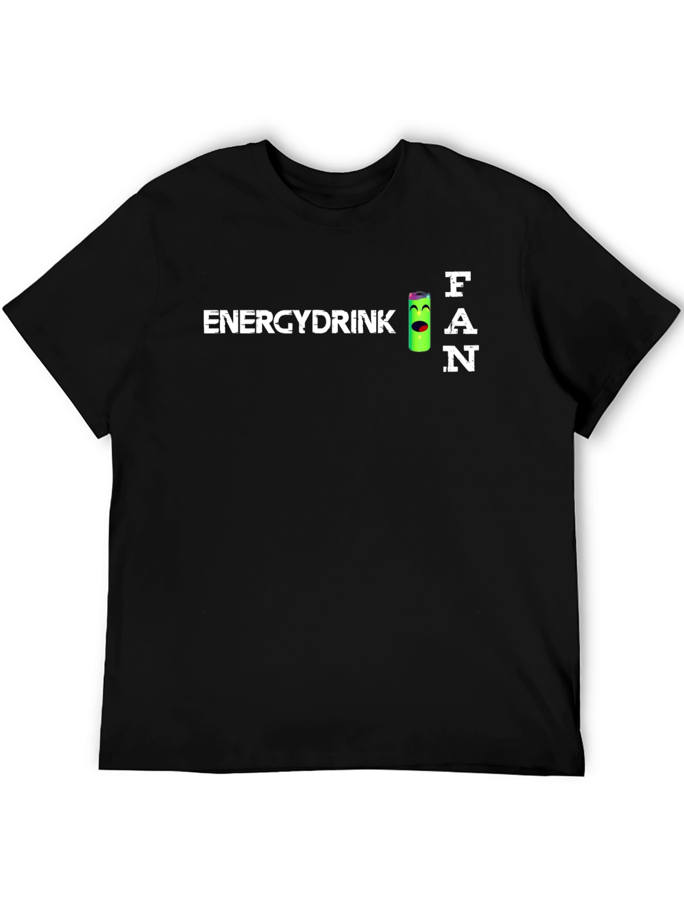 Energy Drink Fan T-Shirt - Black Crew Neck Tee