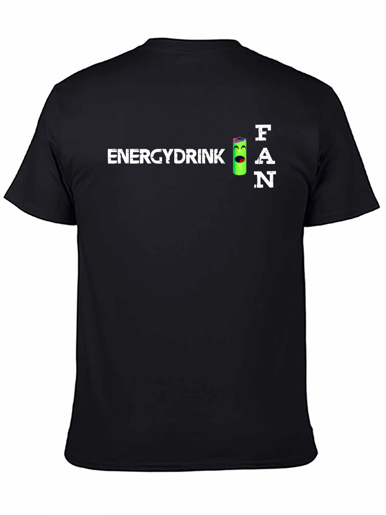 Energy Drink Fan T-Shirt - Black Crew Neck Tee