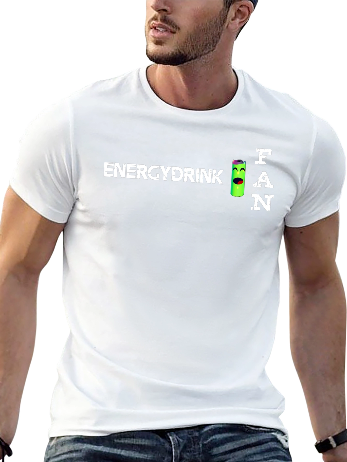 Energy Drink Fan T-Shirt - Black Crew Neck Tee