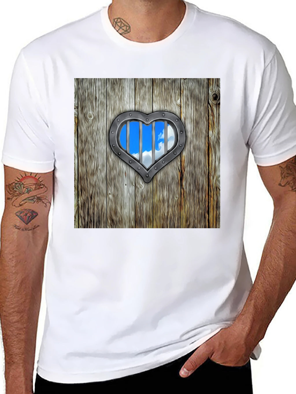 Heart-Shaped Window Graphic Tee