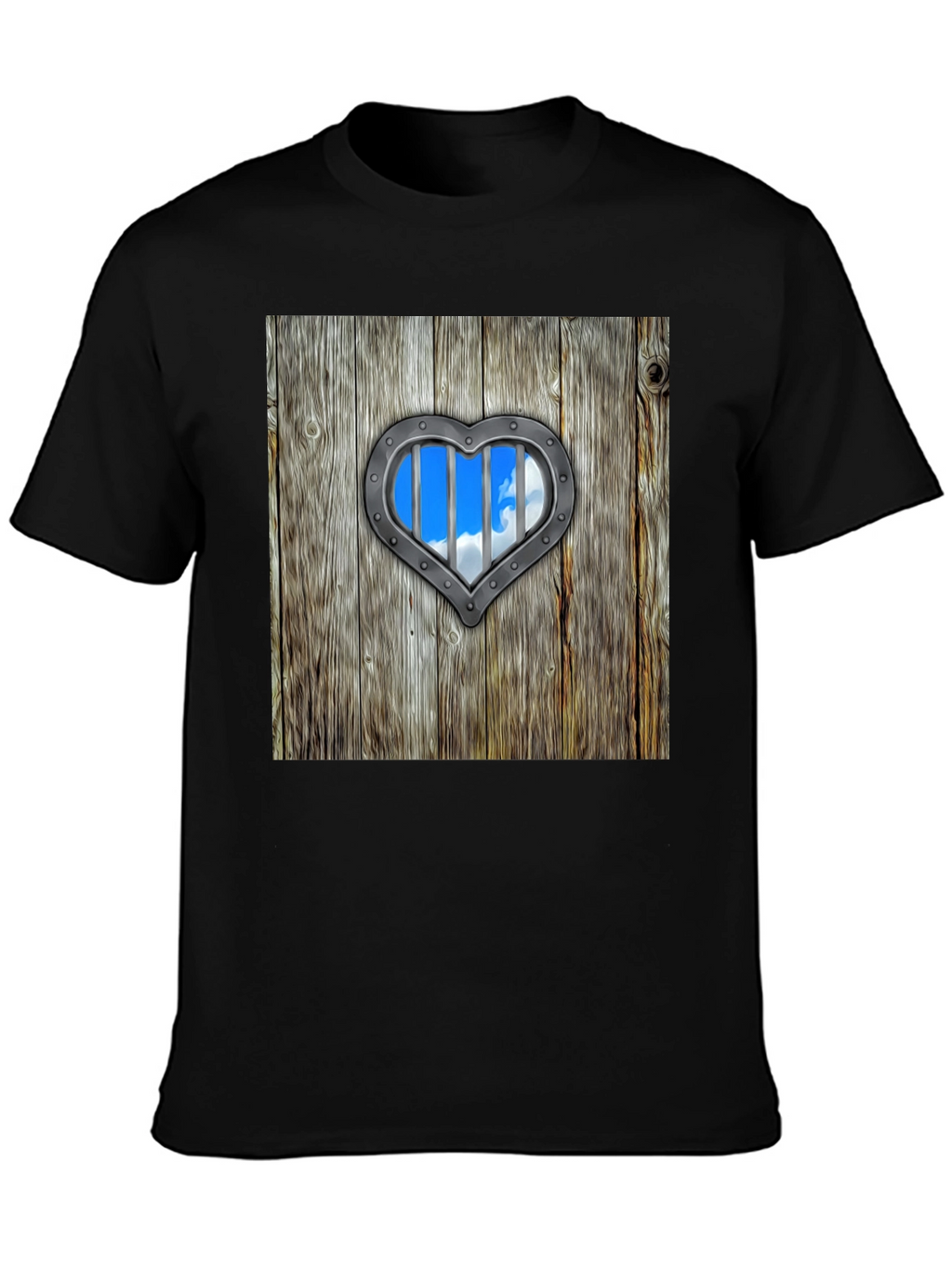 Heart-Shaped Window Graphic Tee