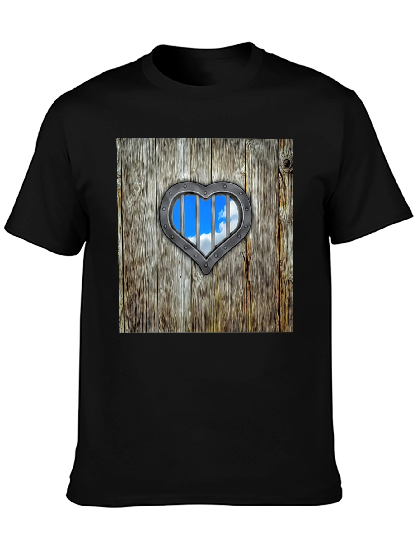 Heart-Shaped Window Graphic Tee