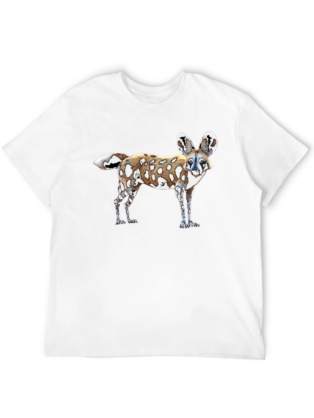 African Wild Dog Graphic Tee - Black