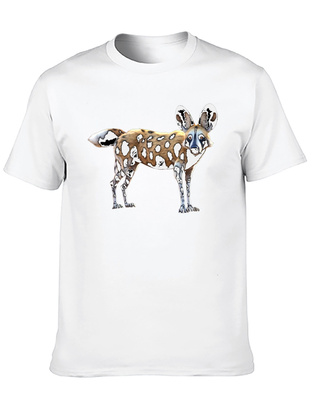 African Wild Dog Graphic Tee - Black