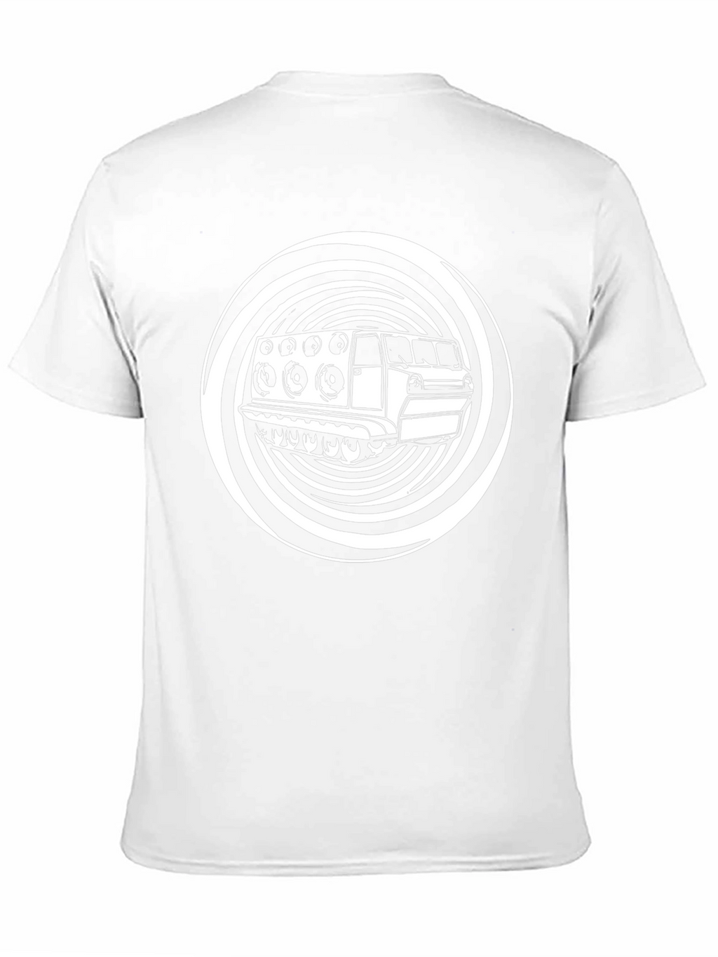 Black T-Shirt with Sound System Graphic