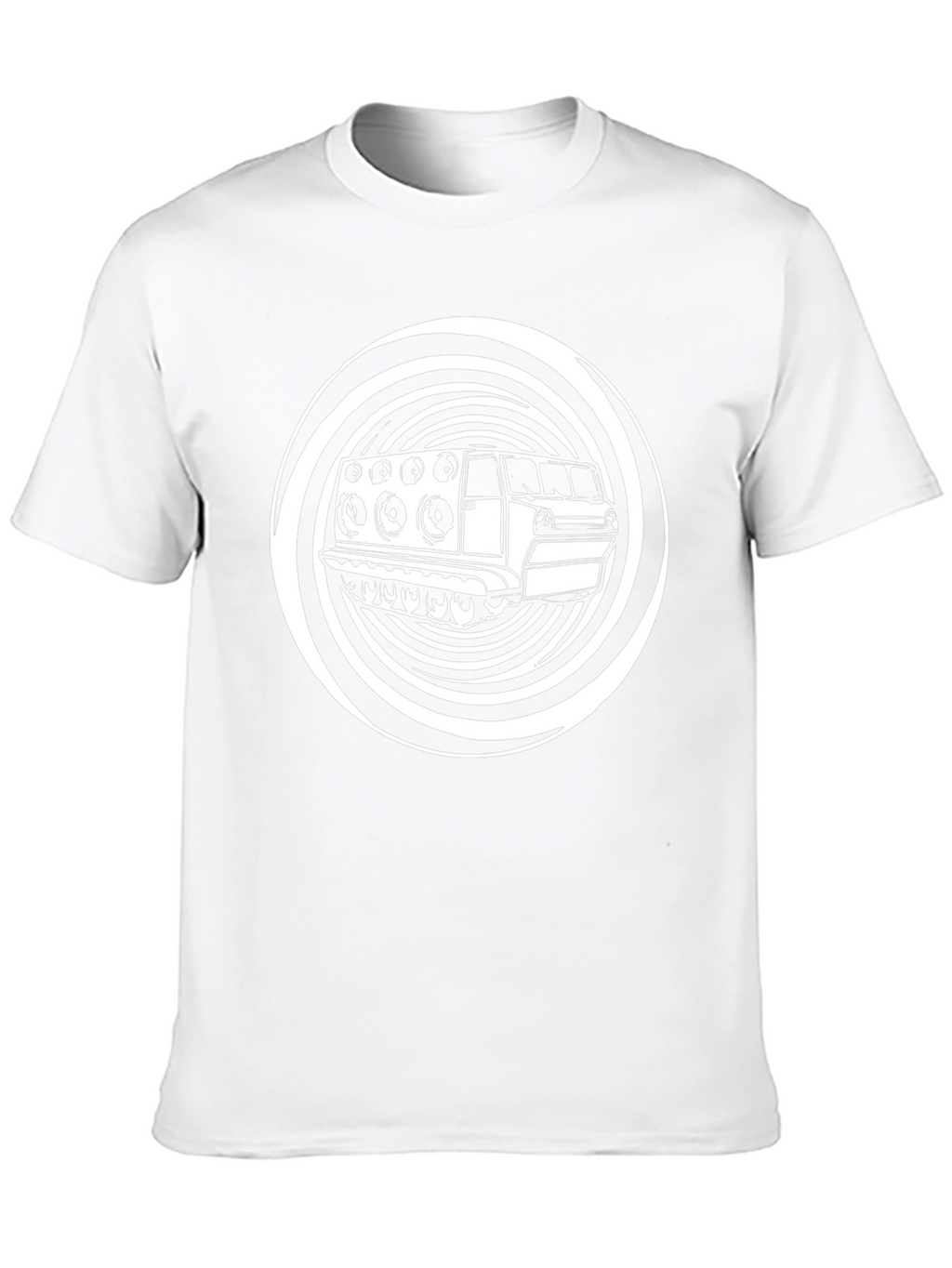 Black T-Shirt with Sound System Graphic