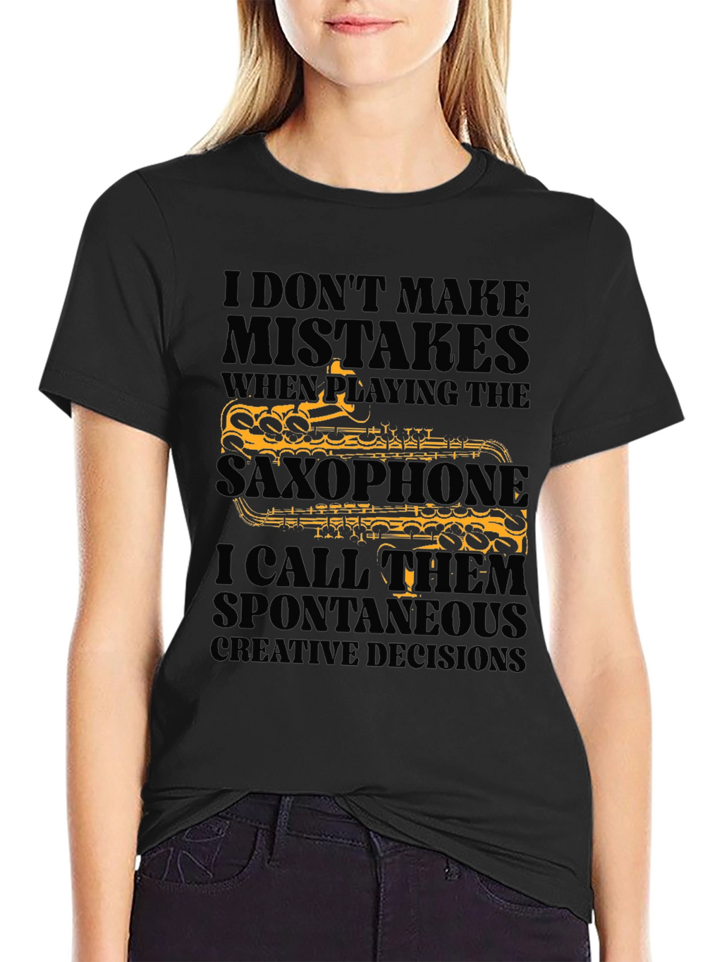Saxophone Player T-Shirt: Spontaneous Creative Decisions